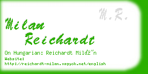 milan reichardt business card